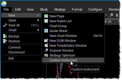 Create Custom Instrument