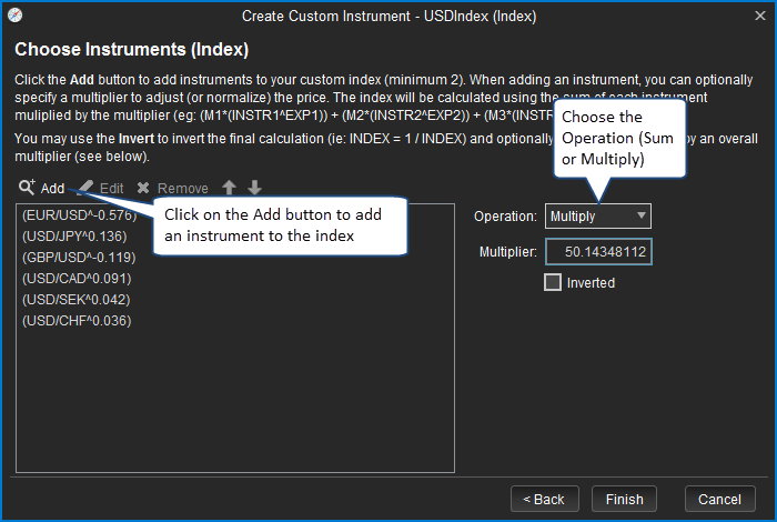 Custom Instrument Step 2