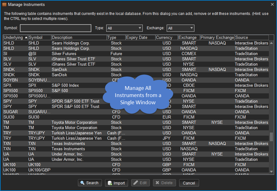 Instrument Management