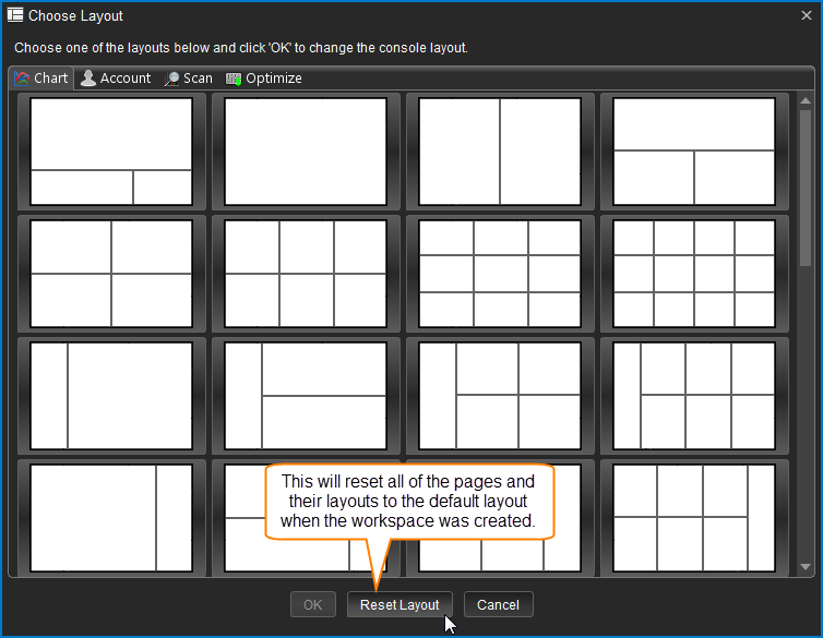 Choose Layout Dialog