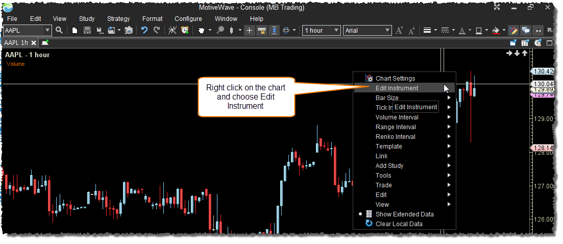 Right Click and Choose Edit Instrument